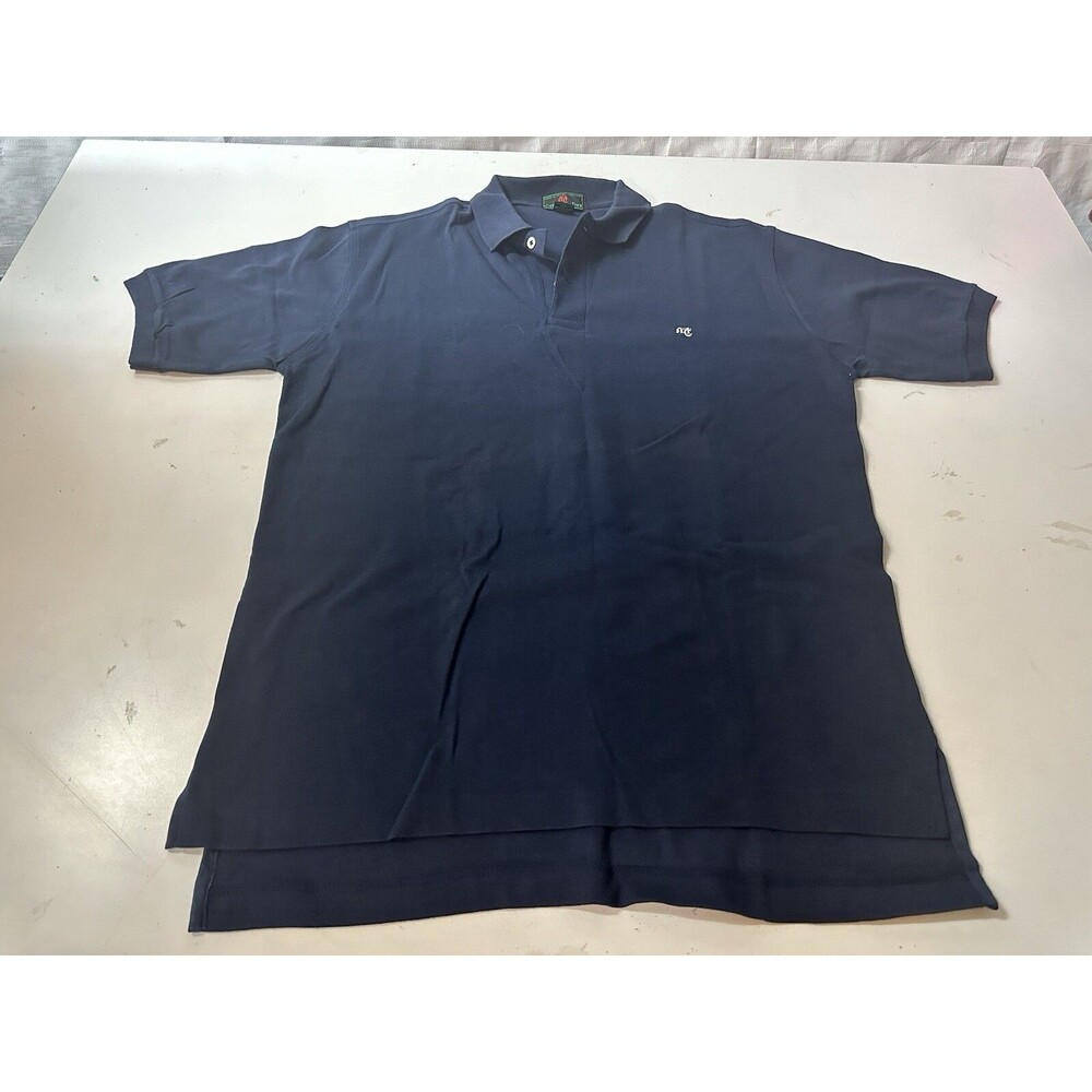 VTG Abercrombie & Fitch Co. A&F British Hong Kong Navy Blue Polo Shirt Men’s XL